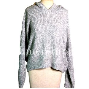 Cotton On Knit Cardigan Sweater Hoodie Women's Heather Grey Size Medium